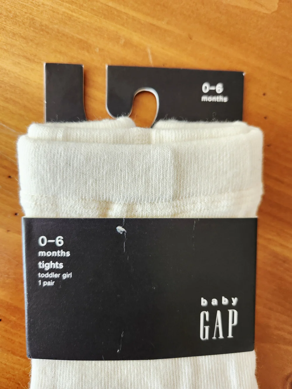 NWT GAP 0-6 Month Cream Baby Girl Tights